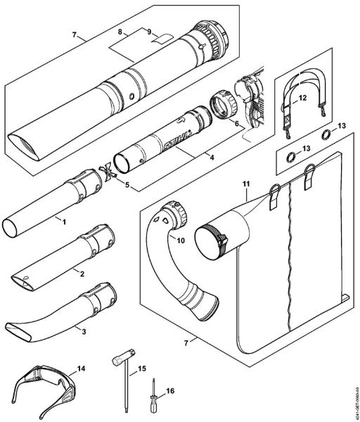 Pihalniki (BG, BR) BG 86 C-E Å oba, sesalna naprava della Marca Stihl
